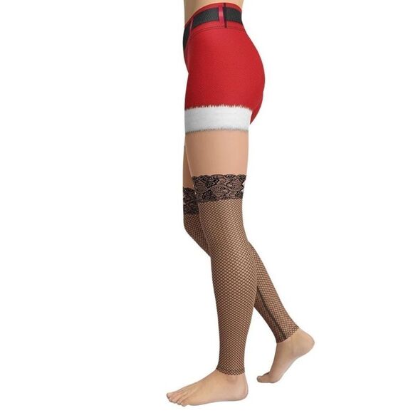 Fierce Pulse CALL ME SANTA CHRISTMAS YOGA LEGGINGS Size Medium - Picture 9 of 11
